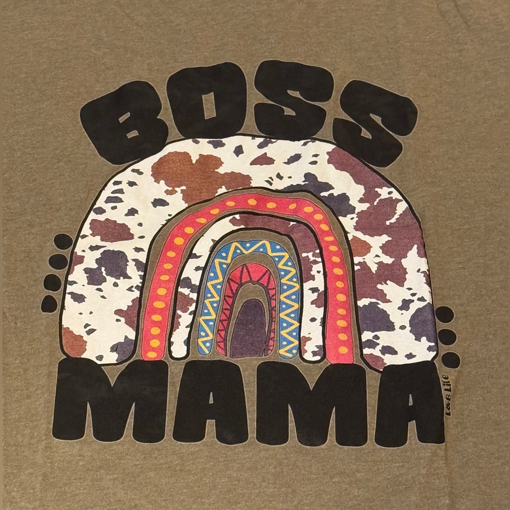 BOSS MAMA T-shirt Super Soft & Super Boss Size XL - Picture 5 of 5